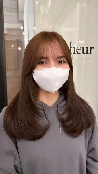 セミロング La bonheur hair reve 池袋店所属・🐈‍⬛ マナカ🐈‍⬛のヘアスタイル