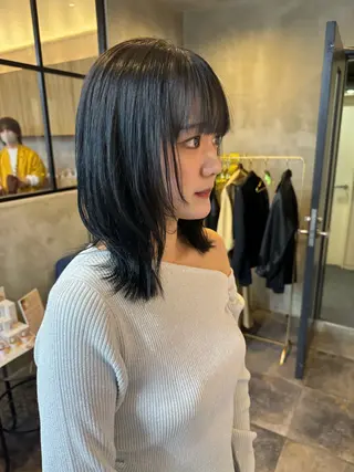 ミディアム A.Ｍ.hair所属・レイヤーカット/ 髪質改善/福本凌のヘアスタイル