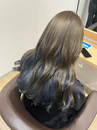 セミロング カラー Chere-Rosso- 金剛店所属・Chere 金剛店 髙木翌のヘアスタイル