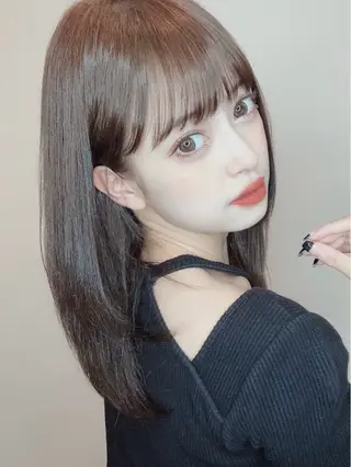 ロング カラー 韓国×髪質改善💊 似合わせ/武田涼のヘアスタイル