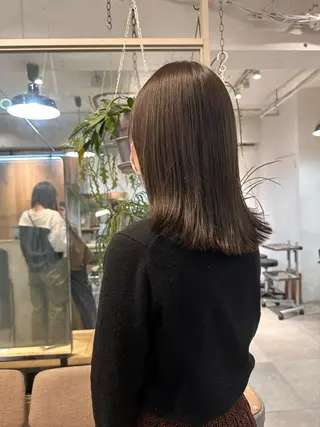 ミディアム カラー REINA☁️透明感 カラー/ぷつっと♡のヘアスタイル