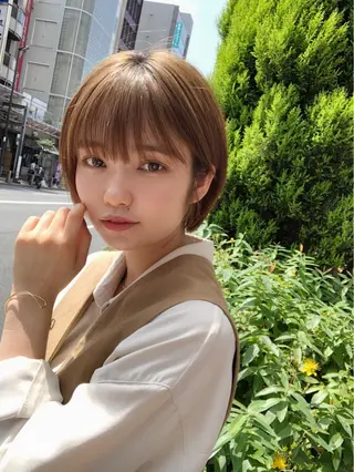 ショート カラー 🌟イメチェン美容師 🌟清水 大輝のヘアスタイル