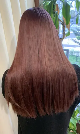 カラー ロング 縮毛矯正しかしない人 栄 矢場町 服部飛鳥のヘアスタイル