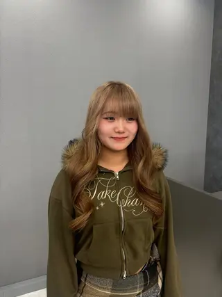 ロング カラー ヘアアレンジ ミルクティー/ピンク カラー/ みう🎀のヘアスタイル