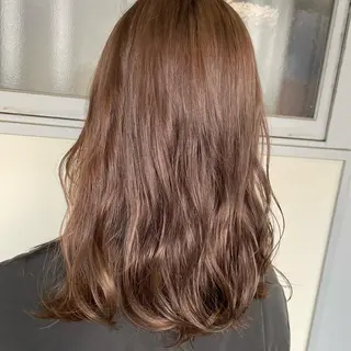 ミディアム カラー ヘアアレンジ maoブリーチ無し 似合わせカラーのヘアスタイル