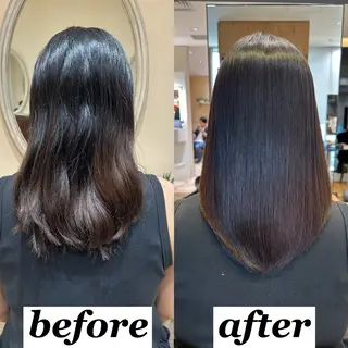 ロング カラー パーマ 新宿✨顔周りカット 韓国ヘア/坂本亜裟海のヘアスタイル