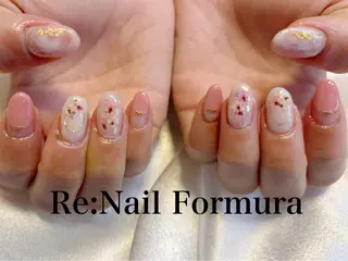 ミディアム Re:Nail Formula所属・kido chieのネイルデザイン