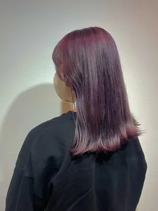 セミロング カラー 韓国/顔周りカット /キム チョウヒのヘアスタイル