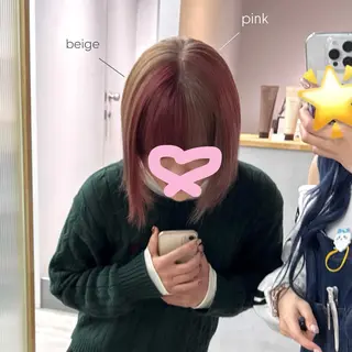 カラー 佐藤 歩菜のヘアスタイル