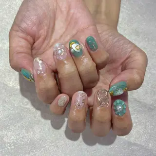 ネイル Amber21.所属・Nagahama Akariのネイルデザイン