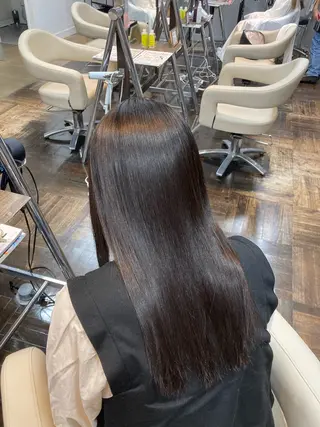 ミディアム 阿倍野/髪質改善 /縮毛矯正/坪田幸広のヘアスタイル