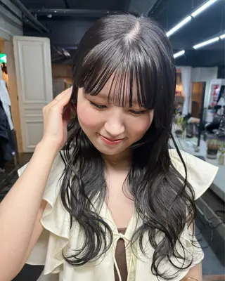 ロング カラー はしもと みおのヘアスタイル