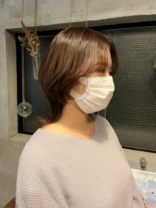 ミディアム 西山 紗耶香🪽 透明感カラー/ボブのヘアスタイル