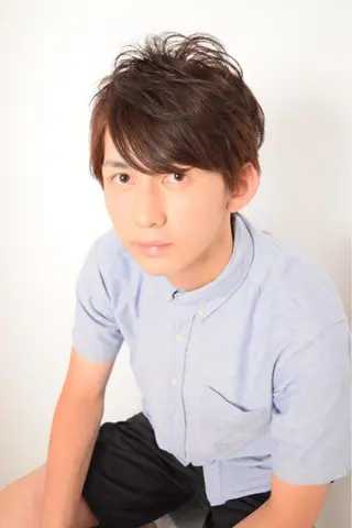 ショート カラー パーマ メンズ 高橋 隆一のヘアスタイル