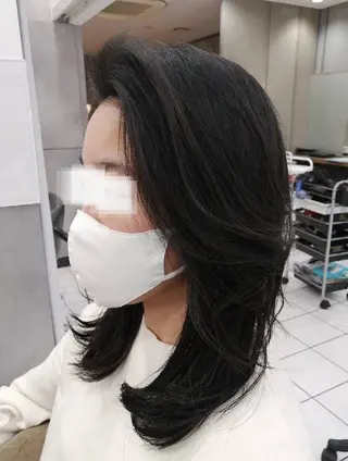 ロング D/i所属・D/i |Y/no. 〈夜スパ17時〜〉のヘアスタイル