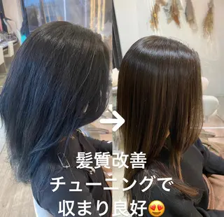 ミディアム パーマ 柳澤 和也のヘアスタイル