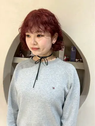 ミディアム カラー 暖色カラー/ さえのヘアスタイル