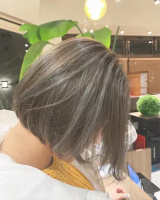 ミディアム カラー 似合わせカラー/艶 髪質改善/ヨシザキのヘアスタイル