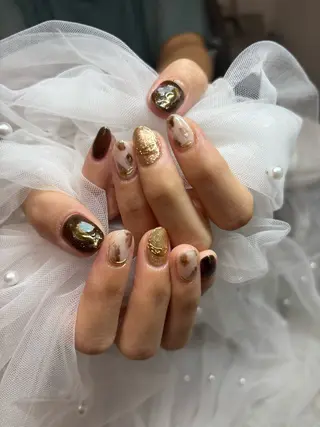 ネイル 三本 綾奈のネイルデザイン