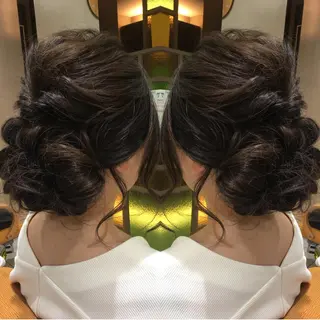 ミディアム ヘアアレンジ Blossom大塚 ディレクター永野のヘアスタイル