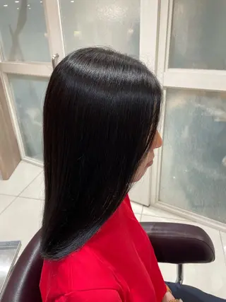 ロング 松村紗奈/カット パーマ/モデル募集中のヘアスタイル