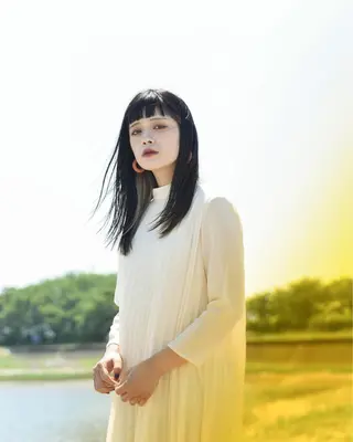 セミロング カラー SLASHスラッシュ 兵頭　裕のヘアスタイル