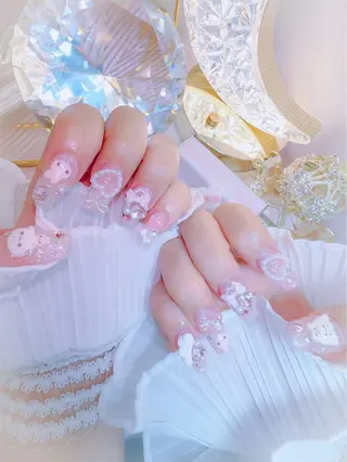 ネイル ワンホン、かわいい系 🎀ななみのネイルデザイン