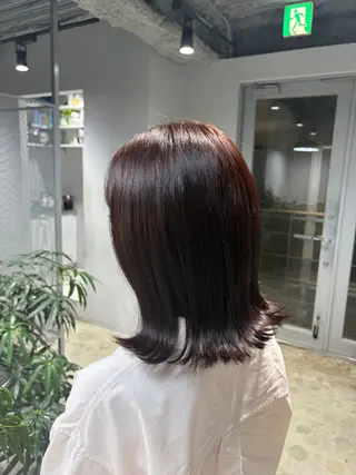 ミディアム カラー ナチュラルカラー リタッチ　あんりのヘアスタイル