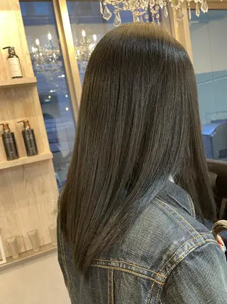 セミロング カラー 透明感カラー💎 AYAのヘアスタイル