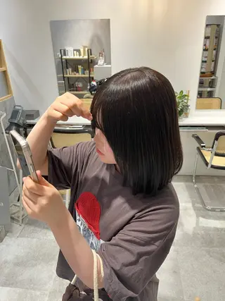 ショート ✨縮毛矯正お任せ 下さい✨鈴木風汰のヘアスタイル