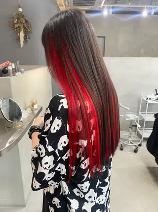 ロング カラー qulim所属・前橋 姫奈のヘアスタイル