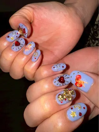 ネイル かわいいおつめ 林のネイルデザイン