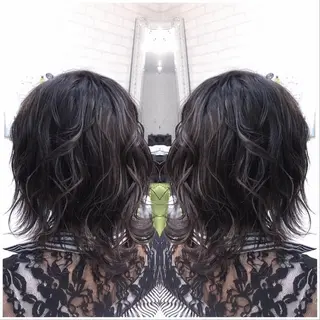 ミディアム カラー ヘアアレンジ Kimura Shinyaのヘアスタイル