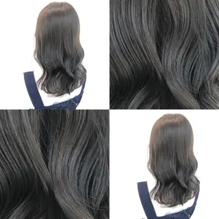 ロング カラー ヘアアレンジ 韓国艶カラー🇰🇷 DISCO💙のヘアスタイル