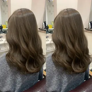 セミロング カラー ヘアアレンジ kei/透明感カラー /ベージュ/インナーのヘアスタイル