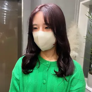 セミロング カラー Rui/透明感カラー 暖色/レイヤーカットのヘアスタイル