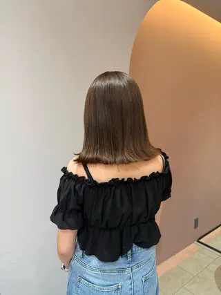 ミディアム カラー RosierBlue 工藤のヘアスタイル