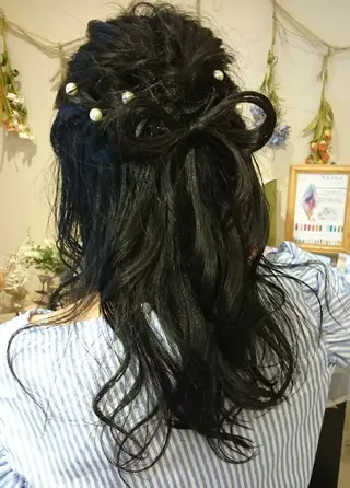 ヘアアレンジ ロング ヘアセット/髪質改善 /カラー/TADOのヘアスタイル