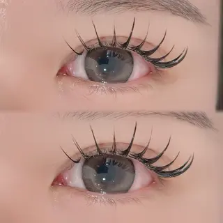 マツエク・マツパ ﾊﾙｶ🎀まつパ/束 感マツエク/フラットのマツエク・マツパデザイン