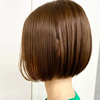 ショート まとまるボブ/縮毛矯 生🌿あおい✨のヘアスタイル