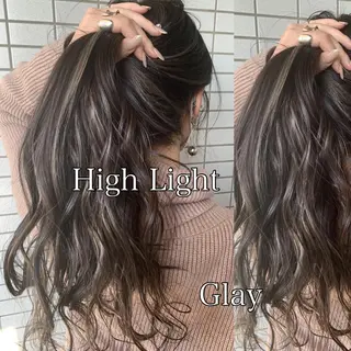ロング mimiiy梅田 中崎町ハイトーンのヘアスタイル