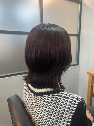 ミディアム 栗本 陽香/顔周りレ イヤー/透明感カラーのヘアスタイル