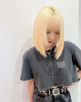 ミディアム カラー 心斎橋/ブリーチ minamiのヘアスタイル