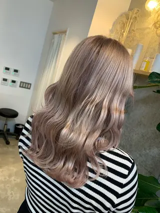 ロング カラー 天野 開のヘアスタイル