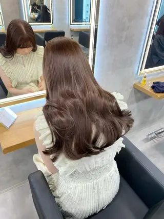 ロング カラー 淡色/ワンホンヘア 🤍MINORIのヘアスタイル