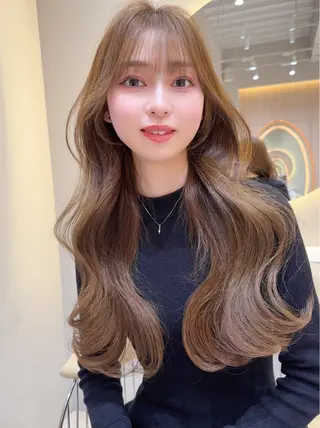 ロング カラー レイヤー❣️縮毛矯正 川村利幸のヘアスタイル