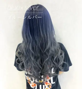 セミロング カラー 代表/七瀬/ギャル/ シールエクステ/渋谷のヘアスタイル