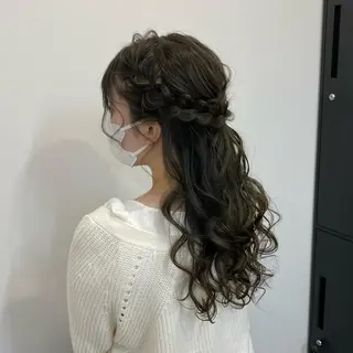 ロング ヘアアレンジ 透明感ワンカラー梅田 ダブルカラー/川上のヘアスタイル