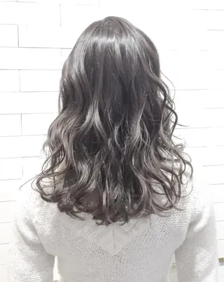 ミディアム セミロング カラー レイヤーカット× 髪質改善たもりのヘアスタイル