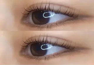 マツエク・マツパ eve🐰束間まつ毛 /透明感カラーのヘアスタイル